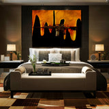 M4 Gold Drip Wall Art