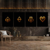 Poker Gold Wall Art