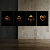 Poker Gold Wall Art