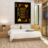 Queen Card Gold Sense Canvas