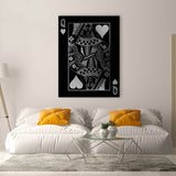 Queen Card Silver Sense Canvas
