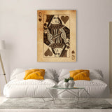 Queen Card Vintage Sense Canvas