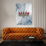 Queen Crown Marble Wall Art