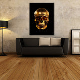 Skull Gold Wall Art