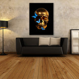 Skull Gold Wall Art