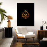 Spade Gold Wall Art