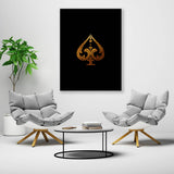Spade Gold Wall Art