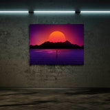 Synthwave Simulation Wall Art