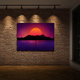 Synthwave Simulation Wall Art