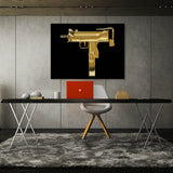 Uzi Gold Wall Art