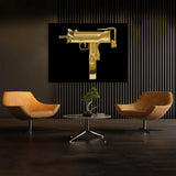 Uzi Gold Wall Art