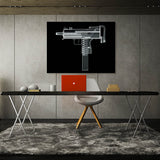 Uzi X-Ray Wall Art