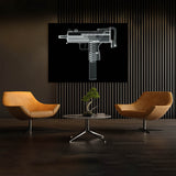 Uzi X-Ray Wall Art