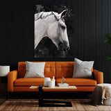 White Horse Wall Art