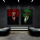 Bull & Bear Suit Wall Art