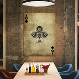 Ace of Clubs Vintage Wall Art