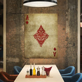 Ace of Diamond Vintage Wall Art