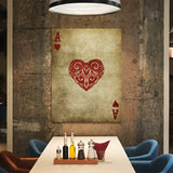 Ace of Heart Vintage Wall Art