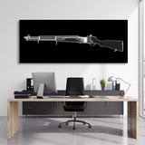 M1 Garand Rifle X-Ray Wall Art