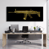 MK 16 SCAR-L Gold Wall Art