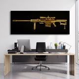 Sniper Barrett M82A1 Gold Wall Art