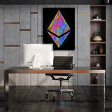 Ethereum Abstract Wall Art