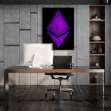 Ethereum Purple Big Wall Art