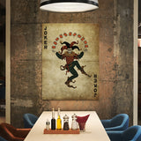 Joker Card Vintage Wall Art