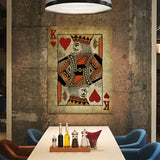 King Card Heart Wall Art