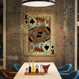 King Card Spade Wall Art