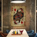 Queen Card Diamond Wall Art