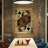 Queen Card Spade Wall Art