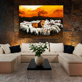 Lion Amongst Sheep Wall Art