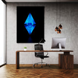Ethereum Blue Wall Art