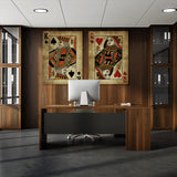 Card King Queen Wall Art