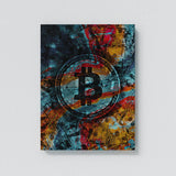 Bitcoin Money Wall Abstract Wall Art