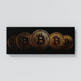 5 Bitcoins Wall Art