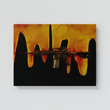 M4 Gold Drip Wall Art