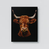 Bull Head Angry Sense Canvas