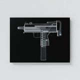 Uzi X-Ray Wall Art
