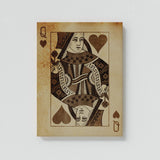 Queen Card Vintage Sense Canvas