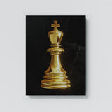 Chess King Gold Sense Canvas