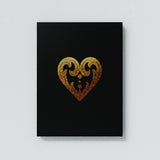 Heart Gold Wall Art