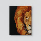 Lion Half Black Wall Art