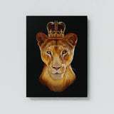 Lioness Queen Black Wall Art