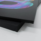 Bitcoin & Ethereum Concrete Abstract Wall Art