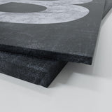 Bitcoin Concrete Black & White Wall Art