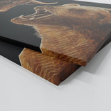 Bull vs Bear Heads Wall Art