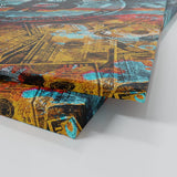 Bitcoin Money Wall Abstract Wall Art