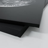 Bitcoin Silver Coin Wall Art
